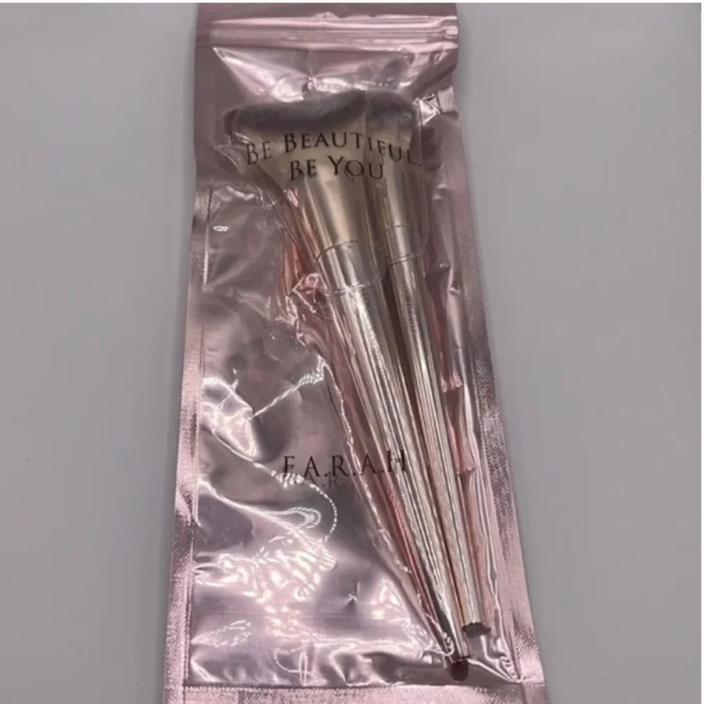 💎 FARAH Be Beautiful Be You 2 Piece Makeup Brush Set New In Package
